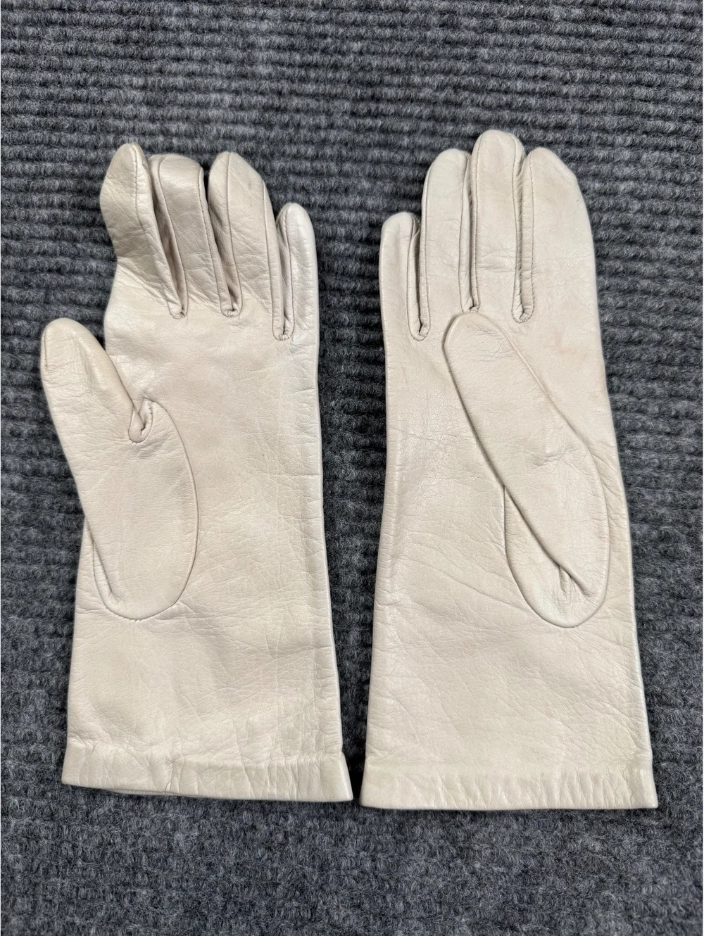 Vintage Michele Stuart Leather Dress Gloves Women’s M 7.5 Long Wrist Made Korea